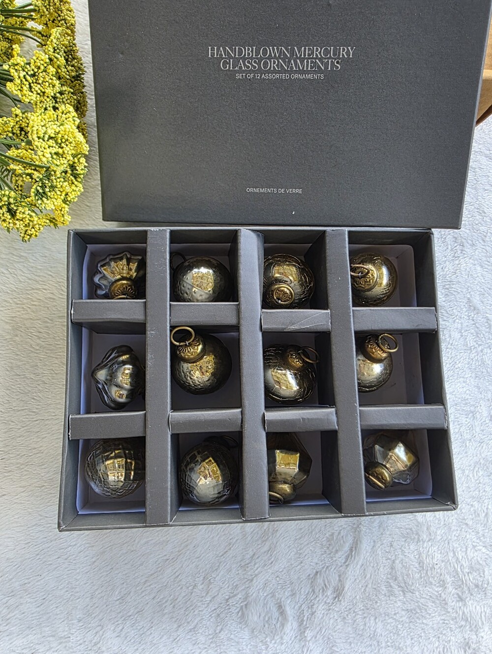 RESTORATION HARDWARE Handblown Mercury Glass Ornament